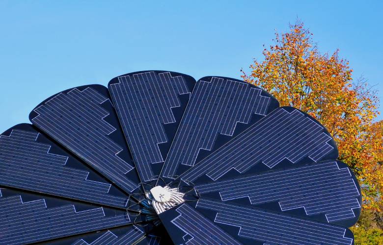 zonnepanelen die meedraaien met de zon